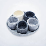Fibres of Life - Wool & Felt - Felt Tidy Pod | Felt Organizer Tray | Felt Storage Bowls