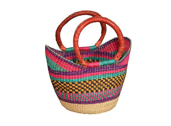African Bolga Baskets: Mini Tote
