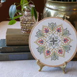 Thessaly Floral - Embroidery hoop kit from Avlea Folk Embroidery