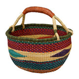 African Bolga Baskets: Medium Round