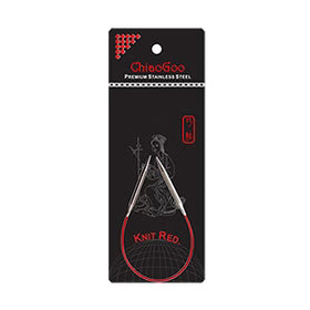 ChiaoGoo SS Knit Red Needles - Circular 9"