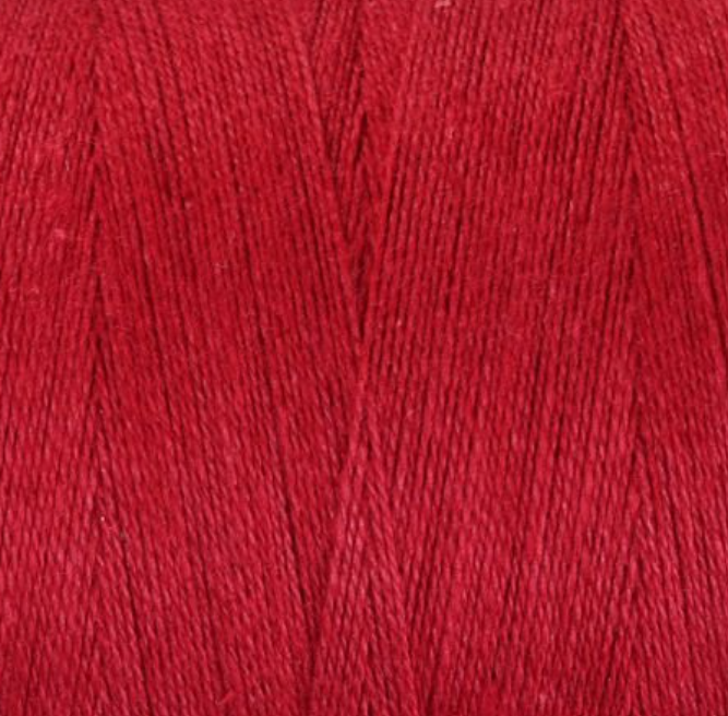 Ashford Cottolin Cotton / Linen Weaving Yarn color red