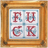 Fancy F*ck Cross Stitch Kit from Subversive Cross Stitch