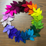 Fibres of Life - Wool & Felt - Color Felt Leaf Wreath Making Kit