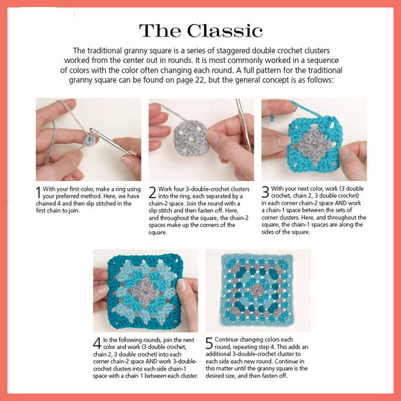 60 Quick Granny Squares: Mix & Match Crochet Motifs