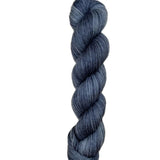 Skein of superkid mohair silk lace weight yarn color black grey
