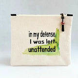 Pretty Clever Words - Canvas Zipped Bags