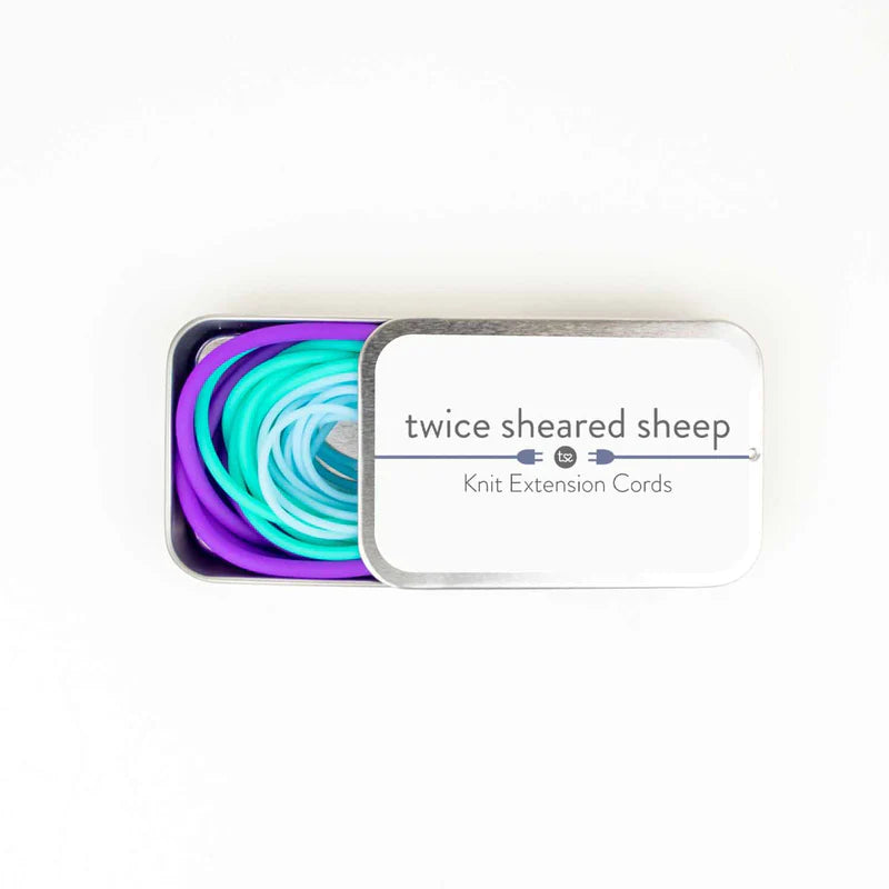 Twice Sheared Sheep - Knit Extension Cords w/Storage Tin