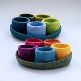 Fibres of Life - Wool & Felt - Felt Tidy Pod | Felt Organizer Tray | Felt Storage Bowls