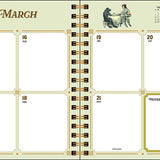 Antiquarian Sticker Book 2027 Monthly/Weekly Planner Calendar