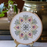 Thessaly Floral - Embroidery hoop kit from Avlea Folk Embroidery