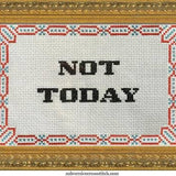 Not Today Cross Stitch Kit from Subversive Cross Stitch