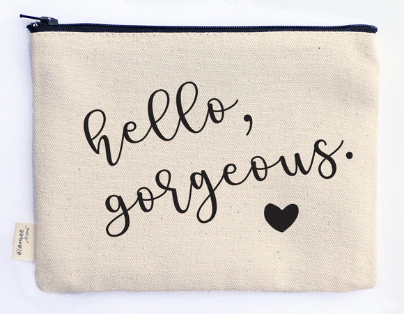 Ellembee Gift Sassy Zipper Pouch hello gorgeous