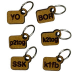 wooden stitch markers