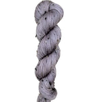 Skein of hand dyed BFL Tweed Yarn color grey