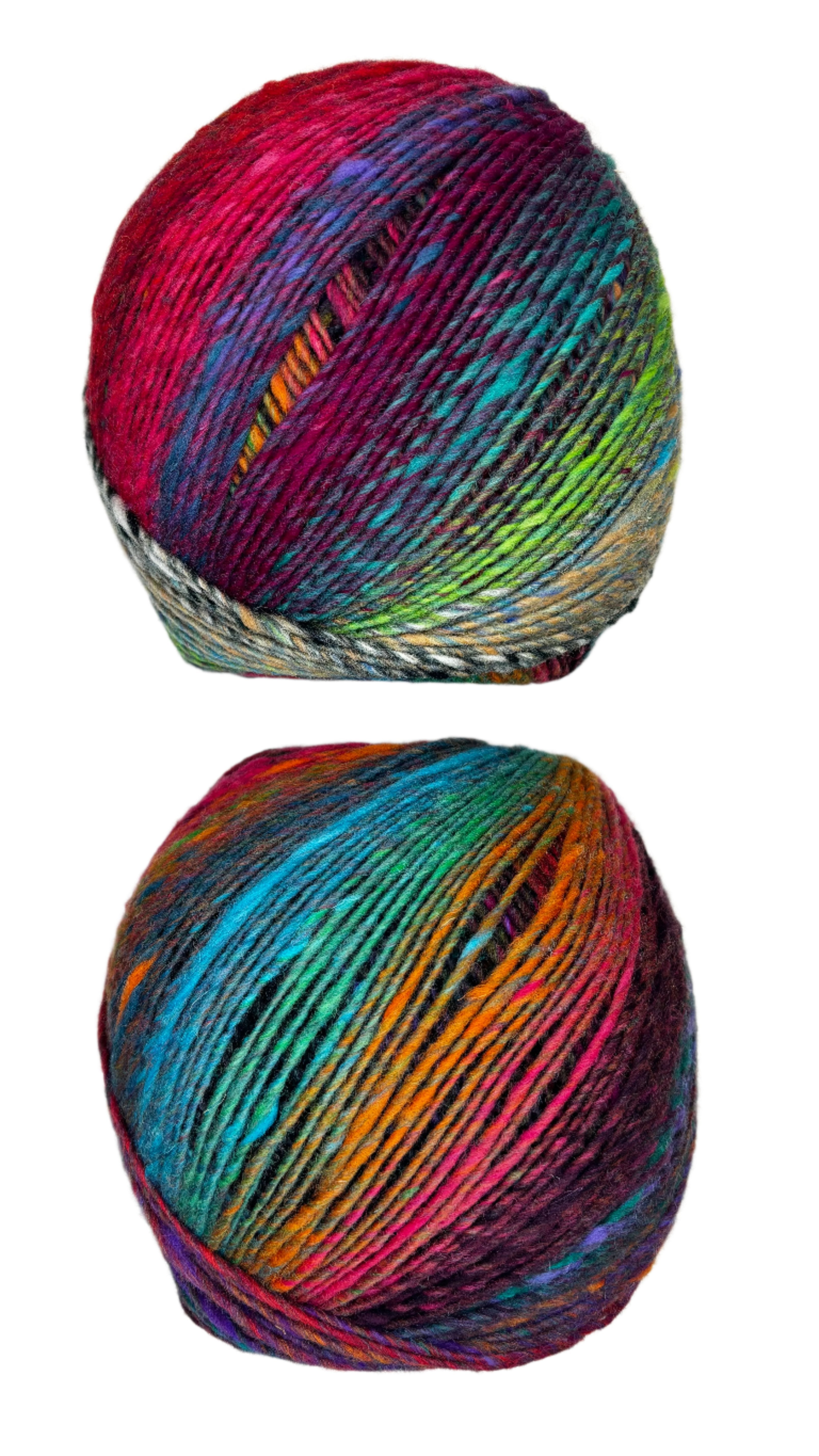 Multi color ball of yarn