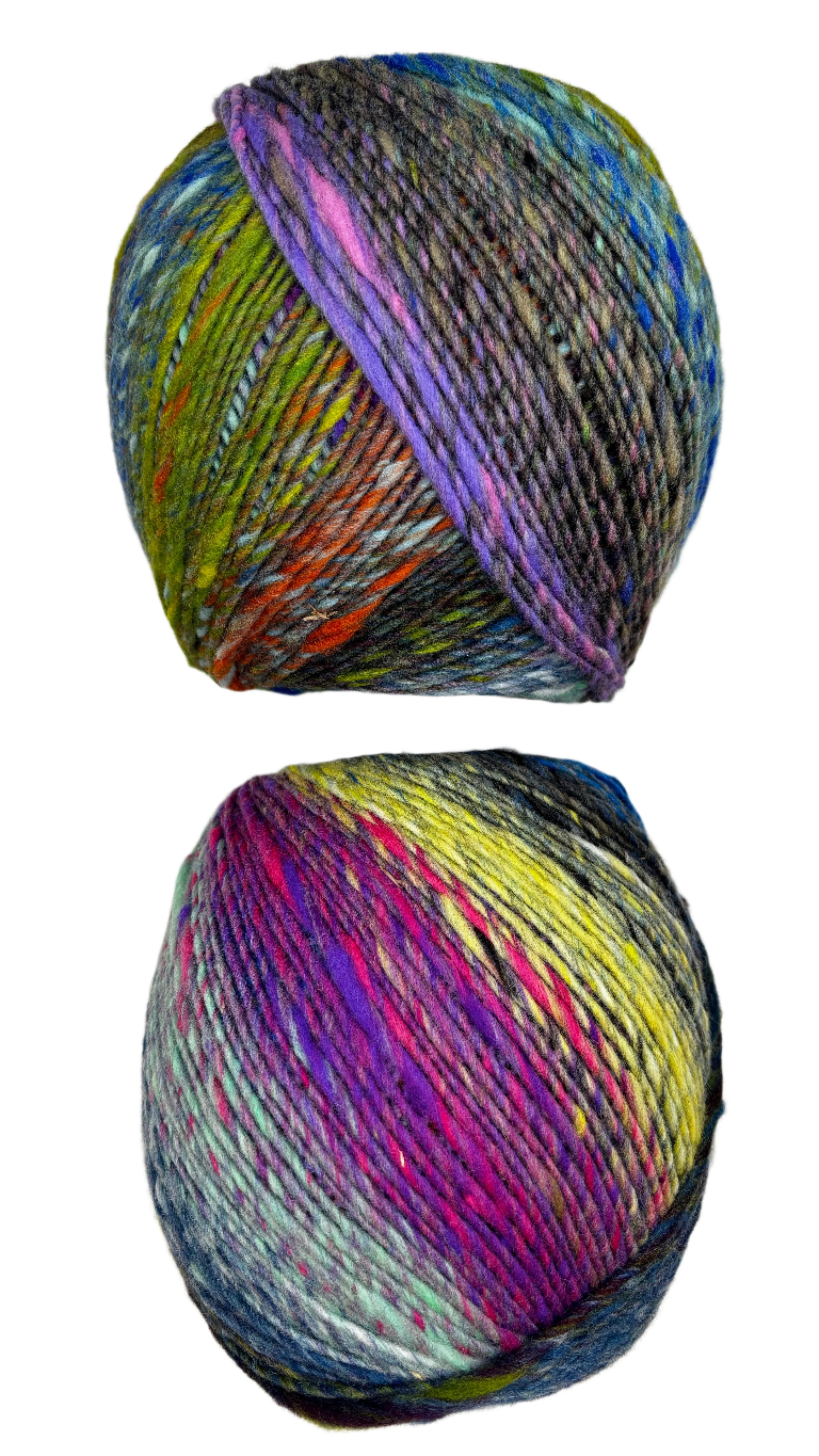 Multi color ball of yarn