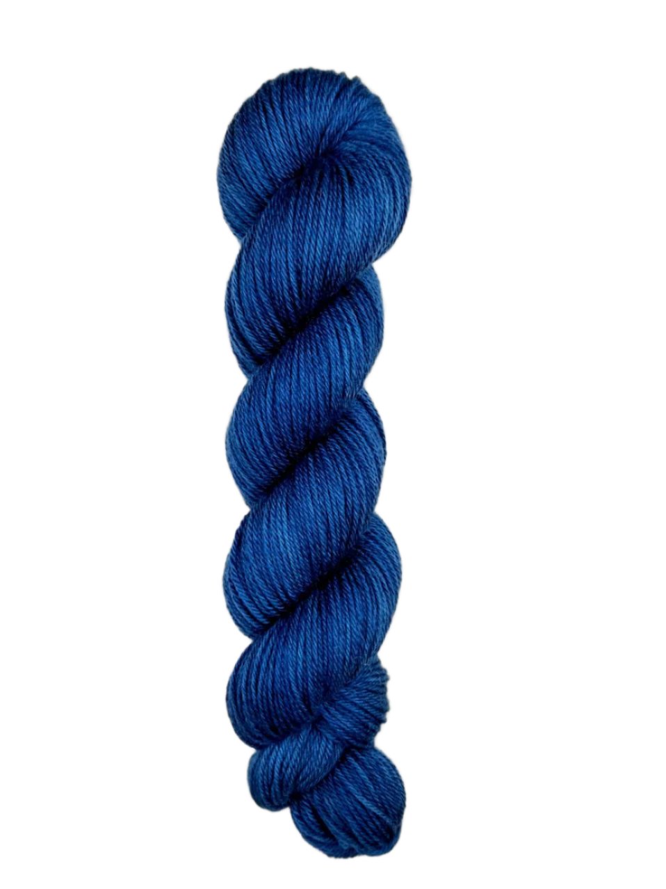 Skein of superkid mohair silk lace weight yarn color blue