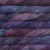 close up view of malabrigo silkpaca lace weight yarn color purple blue