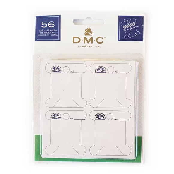DMC Cardboard Floss Bobbins, 56/Pkg