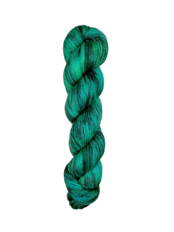 Blackbird Sycamore Fingering Mini Skein Yarn Color green 