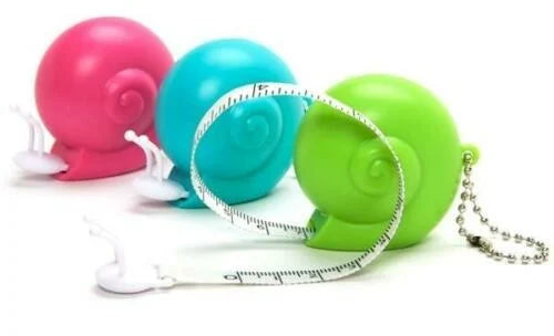 Snail Measuring Tape Assorted Colors by Mediac