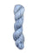Skein of superkid mohair silk lace weight yarn color icy blue