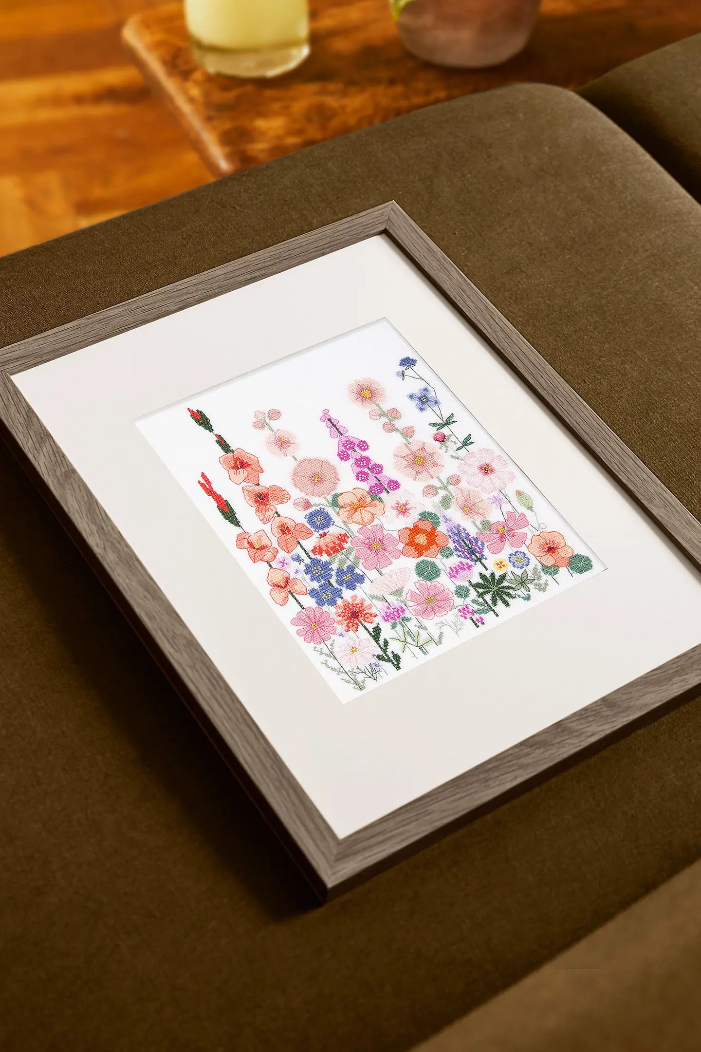 DMC Intermediate Climbing Flowers Cross Stitch Kit