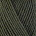Detailed view of a skein of superwash wool yarn, showcasing a green hue.