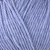 Detailed view of a skein of superwash wool yarn, showcasing a periwinkle hue.
