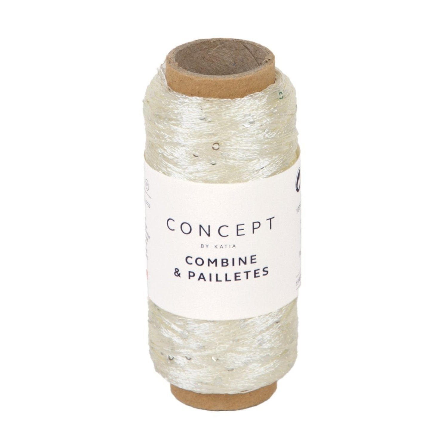 Spool of thread with 'Concept' label on a white background