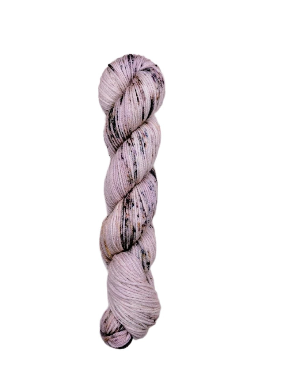 Blackbird Sycamore Fingering Mini Skein Yarn Color pink brown black speckles