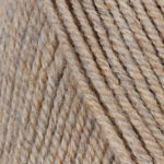 Photo of an oatmeal-colored sample of Encore Plymouth Yarn