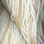 A close-up photo of neutral Plymouth Fantasy Naturale yarn