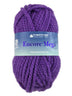 A purple skein of Plymouth Encore Mega yarn