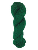 A green skein of Brown Sheep Prairie Spun DK yarn