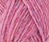 A close up photo of pink Istex Lettlopi yarn