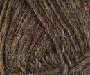 A close up photo of brown Istex Lettlopi yarn