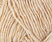 A close up photo of natural cream Istex Lettlopi yarn