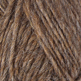 A close up photo of brown Istex Lettlopi yarn