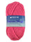 A pink skein of Plymouth Encore Mega yarn