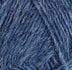 A close up photo of blue Istex Lettlopi yarn