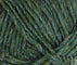 A close up photo of dark green Istex Lettlopi yarn