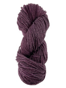A purple skein of Mountain Meadow Wool Laramie yarn