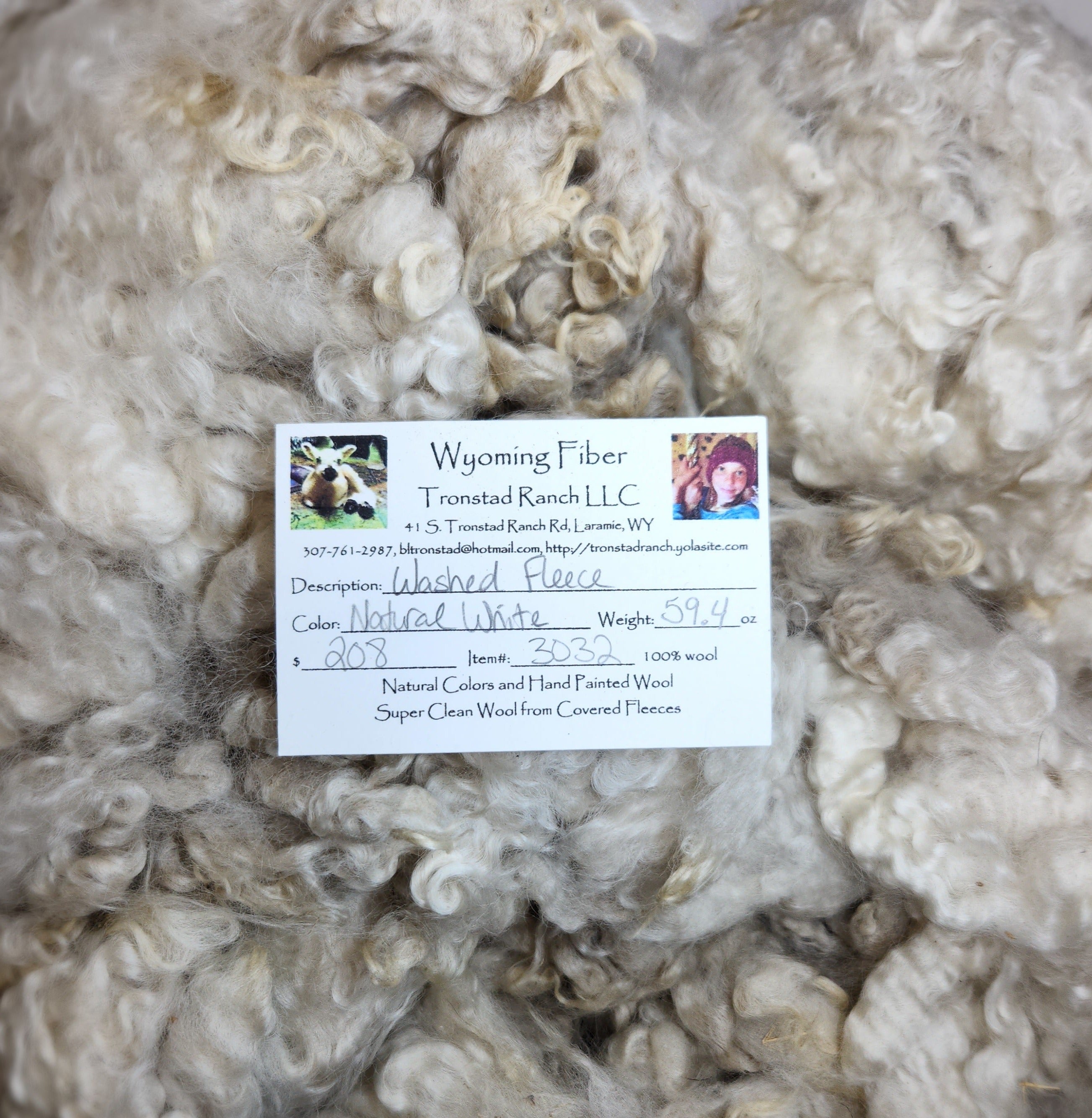 Tronstad Ranch Natural White Fleece from Vanilla 59.4 oz