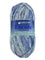 A blue mix of Plymouth Encore Colorspun yarn