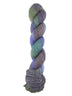A multi-color light purple, green, and dark gray skein of Mountain Meadow Wool Green River yarn