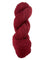A red skein of Mountain Meadow Wool Cora yarn
