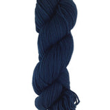 A blue skein of Brown Sheep Prairie Spun DK yarn