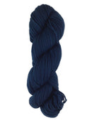 A blue skein of Brown Sheep Prairie Spun DK yarn